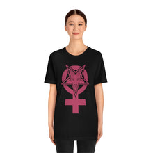 Load image into Gallery viewer, "BAPHOMET GODDESS" DTG T-SHIRT
