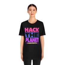 Load image into Gallery viewer, "HACK THE PLANET" Black DTG T-Shirt