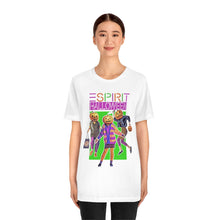 Load image into Gallery viewer, "ESPIRIT HALLOWEEN" Multi-Colored White DTG T-Shirt
