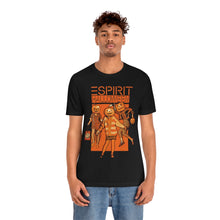 Load image into Gallery viewer, "ESPIRIT HALLOWEEN" Orange on Black DTG T-Shirt
