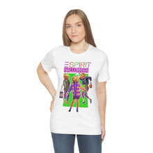 Load image into Gallery viewer, "ESPIRIT HALLOWEEN" Multi-Colored White DTG T-Shirt