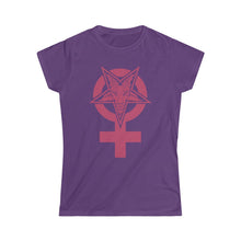 Load image into Gallery viewer, "BAPHOMET GODDESS" DTG Girl T-Shirt