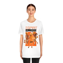 Load image into Gallery viewer, "ESPIRIT HALLOWEEN" Orange on White DTG T-Shirt