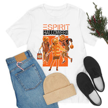 Load image into Gallery viewer, "ESPIRIT HALLOWEEN" Orange on White DTG T-Shirt
