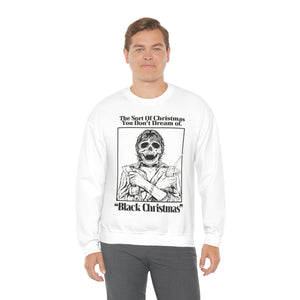 "NIGHTMARE XMAS" White DTG  Crewneck Sweatshirt