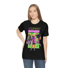 Load image into Gallery viewer, "ESPIRIT HALLOWEEN" Multi-Colored Black DTG T-Shirt