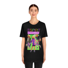 Load image into Gallery viewer, "ESPIRIT HALLOWEEN" Multi-Colored Black DTG T-Shirt