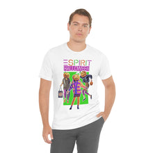 Load image into Gallery viewer, "ESPIRIT HALLOWEEN" Multi-Colored White DTG T-Shirt