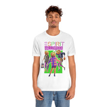 Load image into Gallery viewer, "ESPIRIT HALLOWEEN" Multi-Colored White DTG T-Shirt