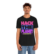 Load image into Gallery viewer, "HACK THE PLANET" Black DTG T-Shirt