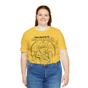 "I BLEW MYSELF UP" Yellow DTG T-Shirt