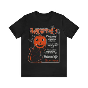 "BLACK CATS AND GOBLINS" Black DTG Bella Canvas T-Shirt