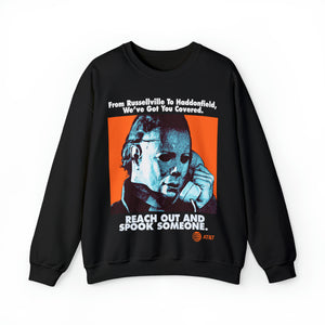 "SPOOK SOMEONE" Black DTG Crewneck Sweatshirt