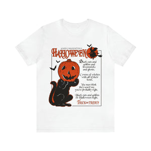 "BLACK CATS AND GOBLINS" White DTG Bella Canvas T-Shirt
