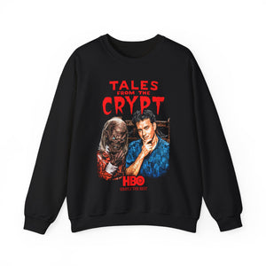 "HANKS CRYPT" Black DTG Crewneck Sweatshirt