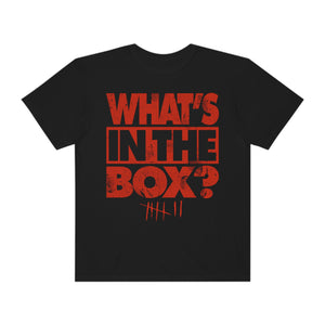 COMFORT COLORS ® "WHAT'S IN THE BOX?" Black DTG T-Shirt