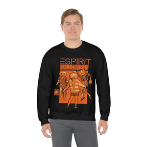"ESPIRIT HALLOWEEN" Black DTG Crewneck Sweatshirt