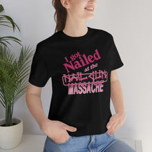 Load image into Gallery viewer, &quot;I GOT NAILED&quot; Black DTG T-Shirt