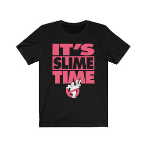 "IT'S SLIME TIME" Black DTG T-Shirt