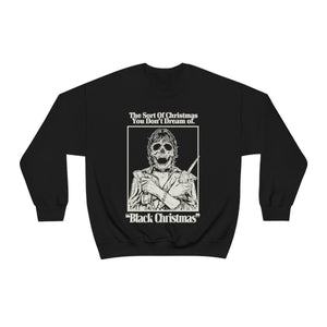 "NIGHTMARE XMAS" Black DTG Crewneck Sweatshirt