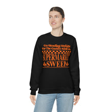 Load image into Gallery viewer, &quot;I&#39;m Heading Straight For The Candy&quot; Orange on Black DTG Crewneck Sweatshirt