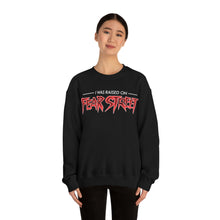 Load image into Gallery viewer, &quot;I WAS RAISED ON FEAR STREET&quot; Black DTG Crewneck Sweatshirt