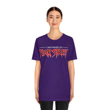 Load image into Gallery viewer, &quot;I WAS RAISED ON FEAR STREET&quot; Purple DTG T-Shirt