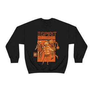 "ESPIRIT HALLOWEEN" Black DTG Crewneck Sweatshirt