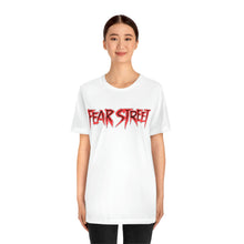 Load image into Gallery viewer, &quot;I WAS RAISED ON FEAR STREET&quot; Purple DTG T-Shirt