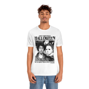 "THE SCARIEST MOVIE..." White DTG T-Shirt