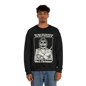 "NIGHTMARE XMAS" Black DTG Crewneck Sweatshirt