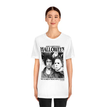 Load image into Gallery viewer, &quot;THE SCARIEST MOVIE...&quot; White DTG T-Shirt