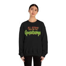 Load image into Gallery viewer, &quot;R.L. STINE GIVES ME&quot; Black or White Crewneck Sweatshirt