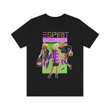 Load image into Gallery viewer, &quot;ESPIRIT HALLOWEEN&quot; Multi-Colored Black DTG T-Shirt