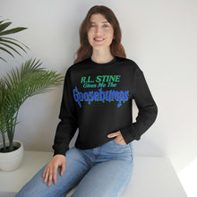 Load image into Gallery viewer, &quot;R.L STINE GIVES ME&quot; Black or White Crewneck Sweatshirt