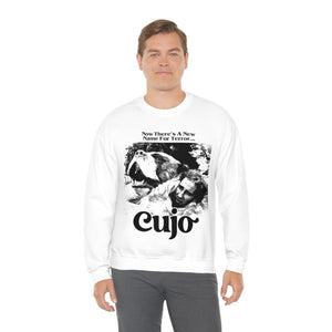 "NEW TERROR" White DTG Crewneck Sweatshirt