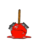 Load image into Gallery viewer, Candy Apple Razor Enamel Pin